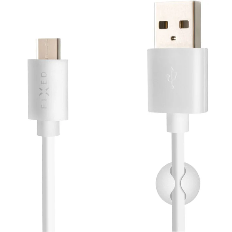 Kabel USB-A zu USB-C, Fixed Data Cable 2m, Weiß