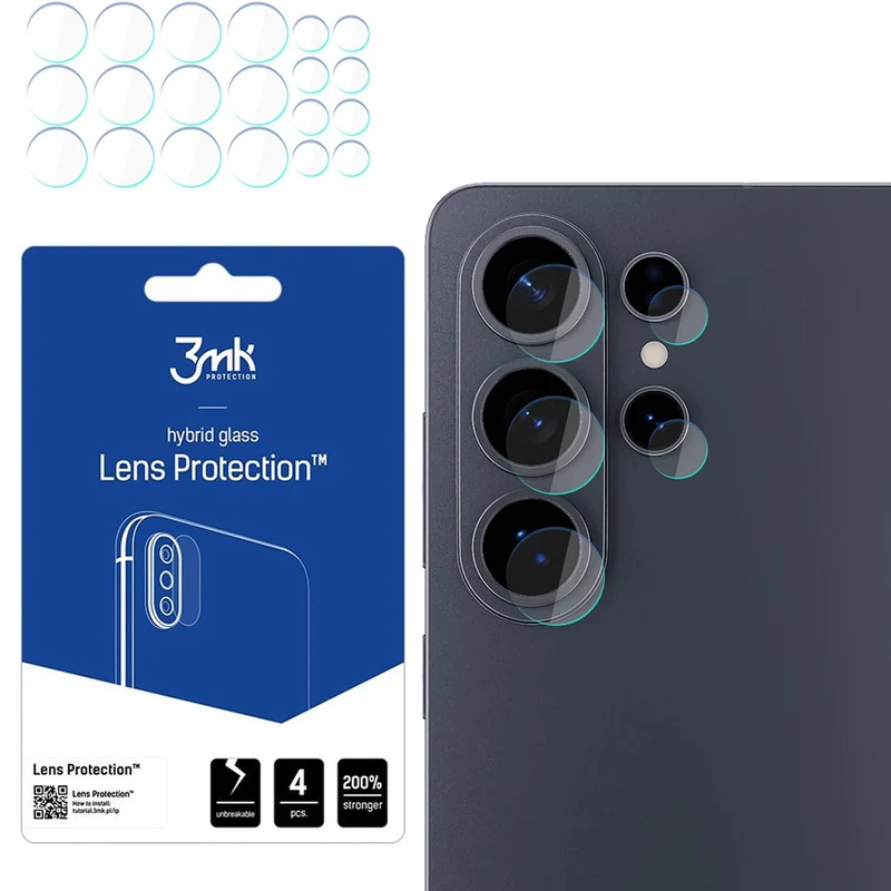 Objektivschutz für Galaxy S26 Ultra, 3mk Lens Protection, 4 Sätze