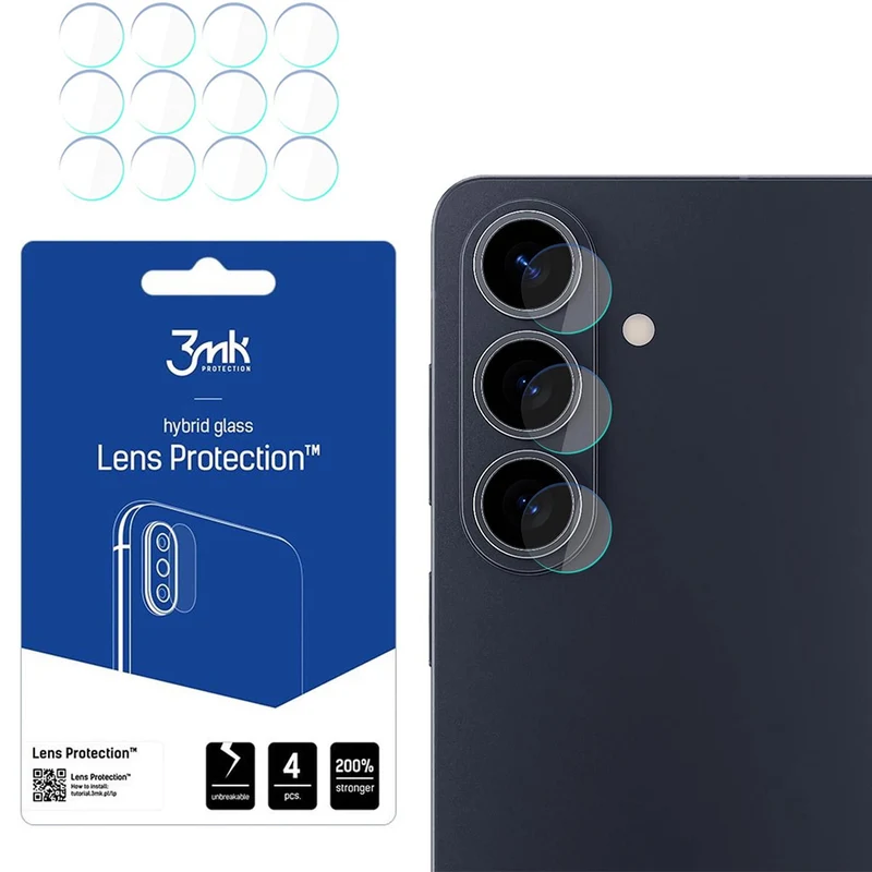 Objektivschutz für Galaxy S26, 3mk Lens Protection, 4 Sätze