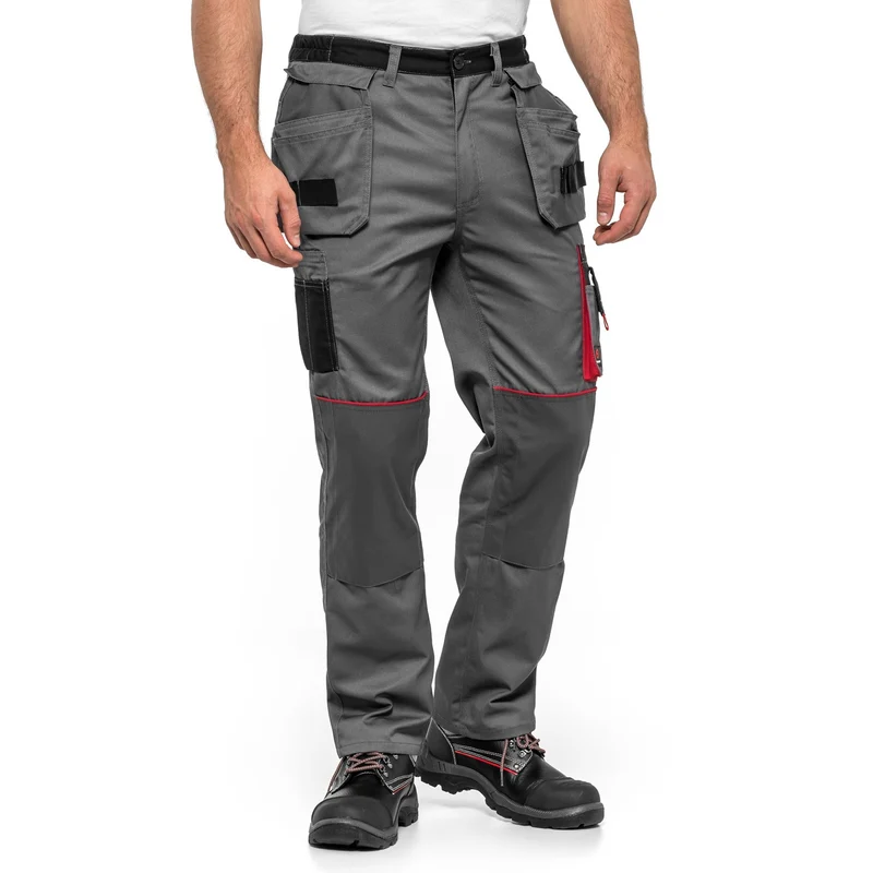 Avacore Lennox Arbeitshose Monteurshose Handwerker Herrenhose Grau/Schwarz 280 g/m² Größe 56