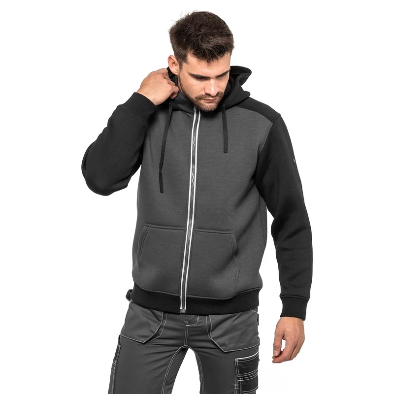 Schaumstoff-Arbeitsjacke HELBOS AVACORE, Farbe: grau-schwarz, Größe: XL