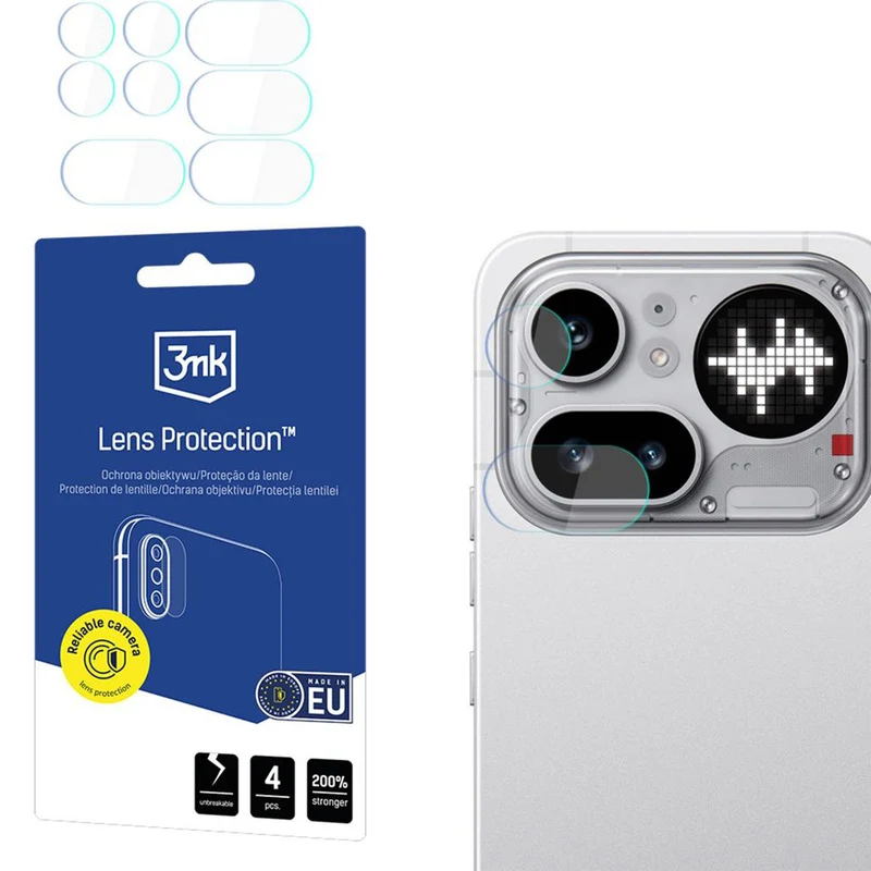 Objektivschutz für Nothing Phone 4a Pro, 3mk Lens Protection, 4 Sätze