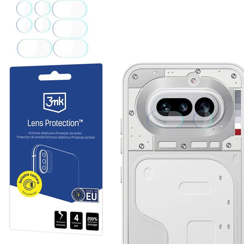 Objektivschutz für Nothing Phone 4a, 3mk Lens Protection, 4 Sätze