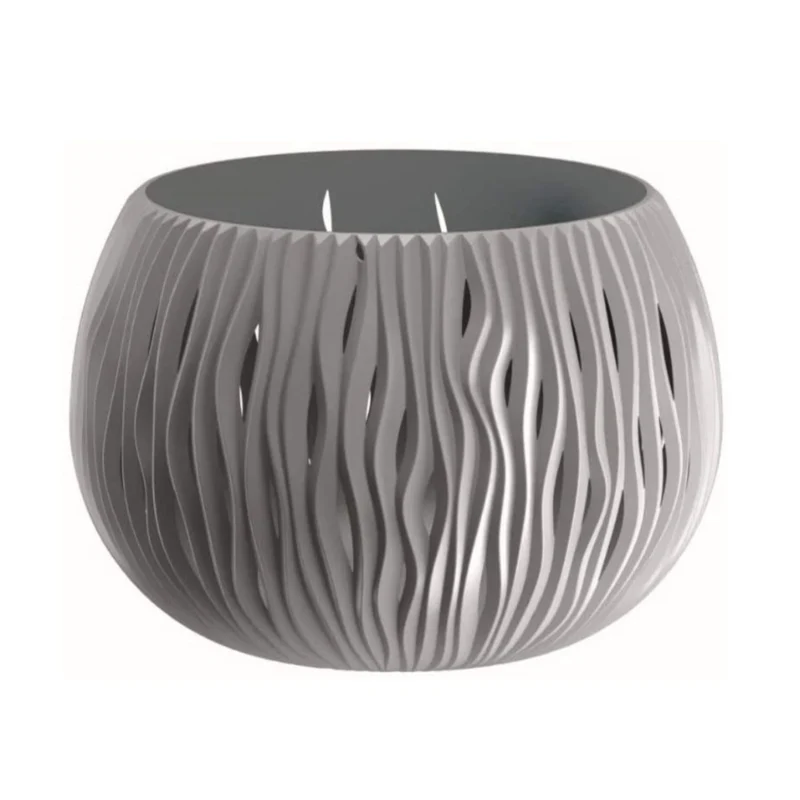 Pflanztopf mit Einsatz Prosperplast Sandy Bowl DSK240 grau