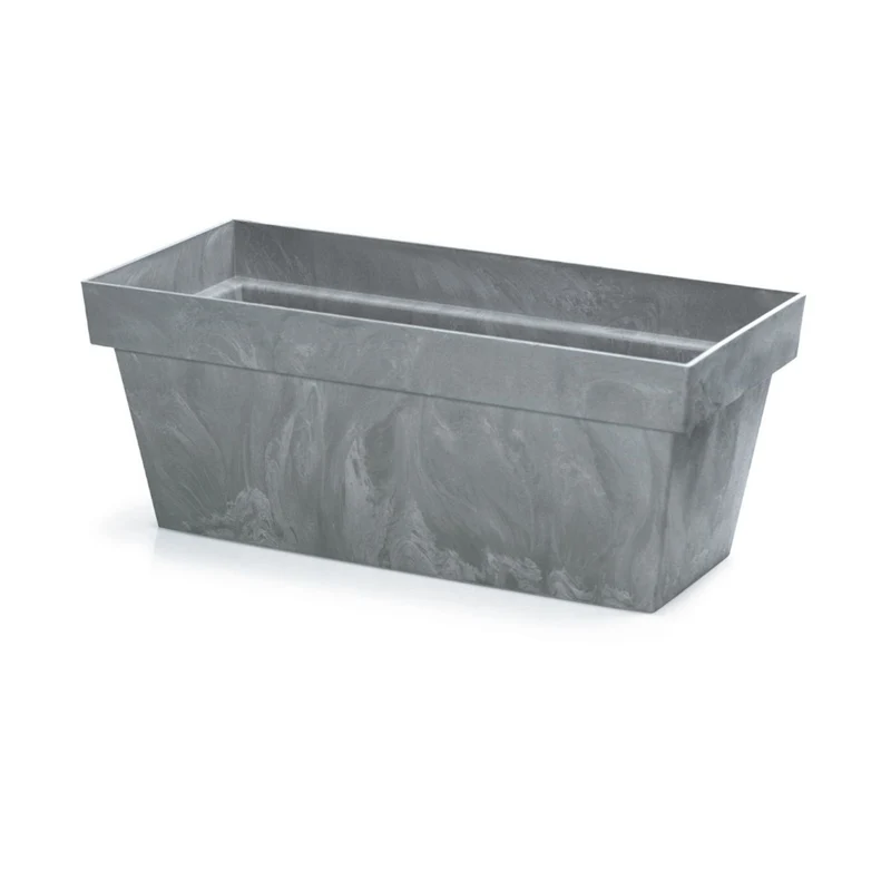 Cube Case Beton Effect Blumenkasten für Innen- und Außenbereich Rechteckig Blumentopf UV-beständig