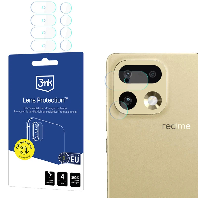 Objektivschutz für Realme 16 Pro 5G, 3mk Lens Protection, 4 Sätze