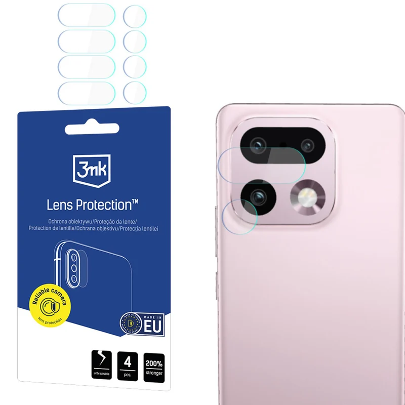 Objektivschutz für Realme 16 Pro Plus 5G, 3mk Lens Protection, 4 Sätze