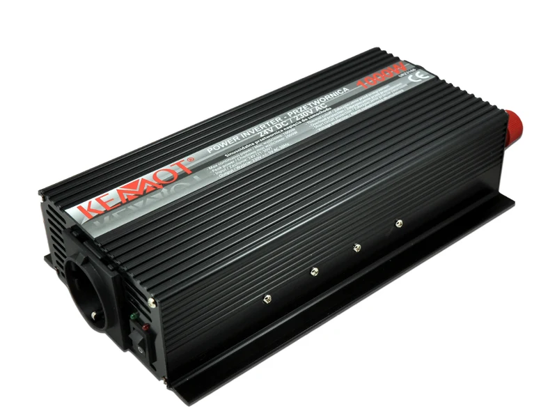 KEMOT Wechselrichter Spannungswandler für KFZ 24V auf 230V 1000W MAX 2000W
