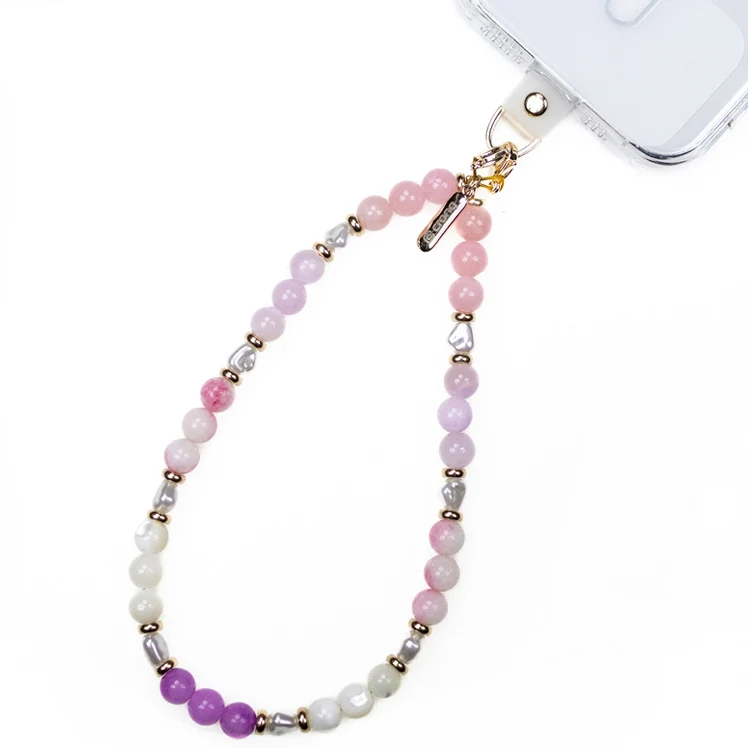 Universal-Handyband für das Handgelenk, Crong Phone Charm, mehrfarbige Perlen