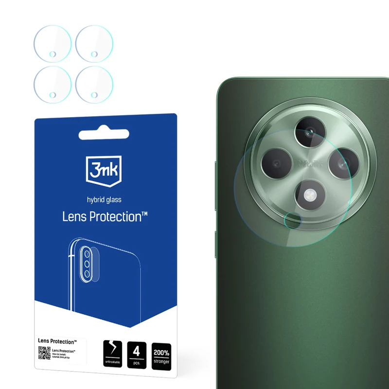 Objektivschutz für Oppo Reno12 FS/F, 3mk Lens Protection, 4 Stück