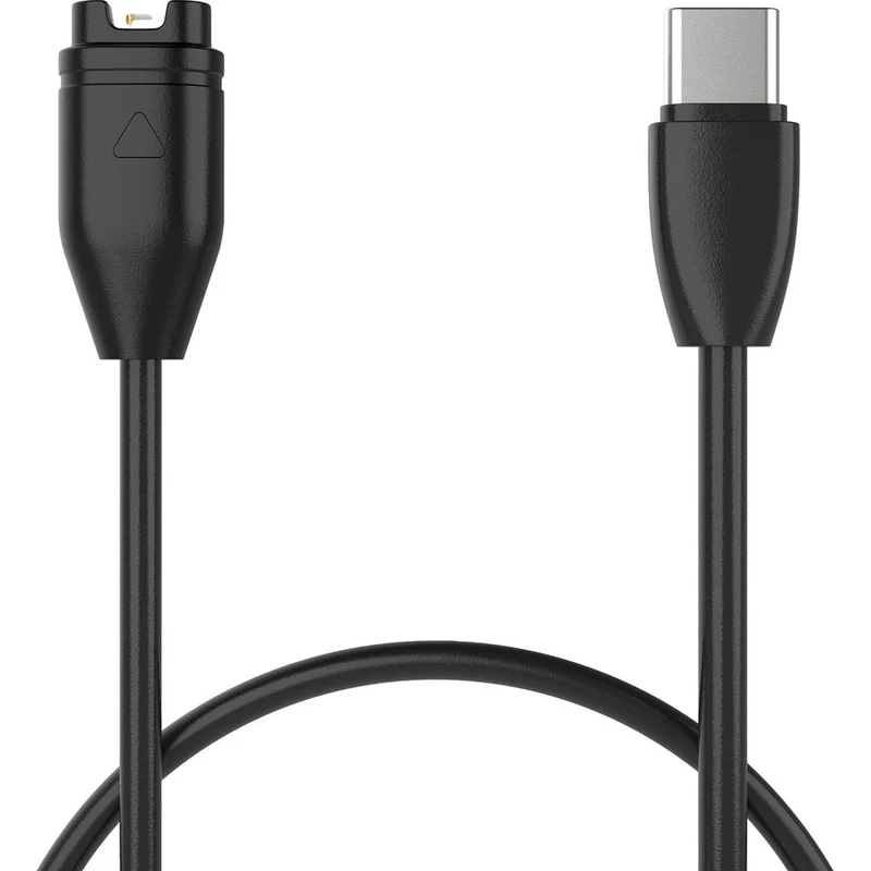 Kabel USB-C für Garmin Smartwatches, Fixed USB-C Charging Cable, 2 m, Schwarz