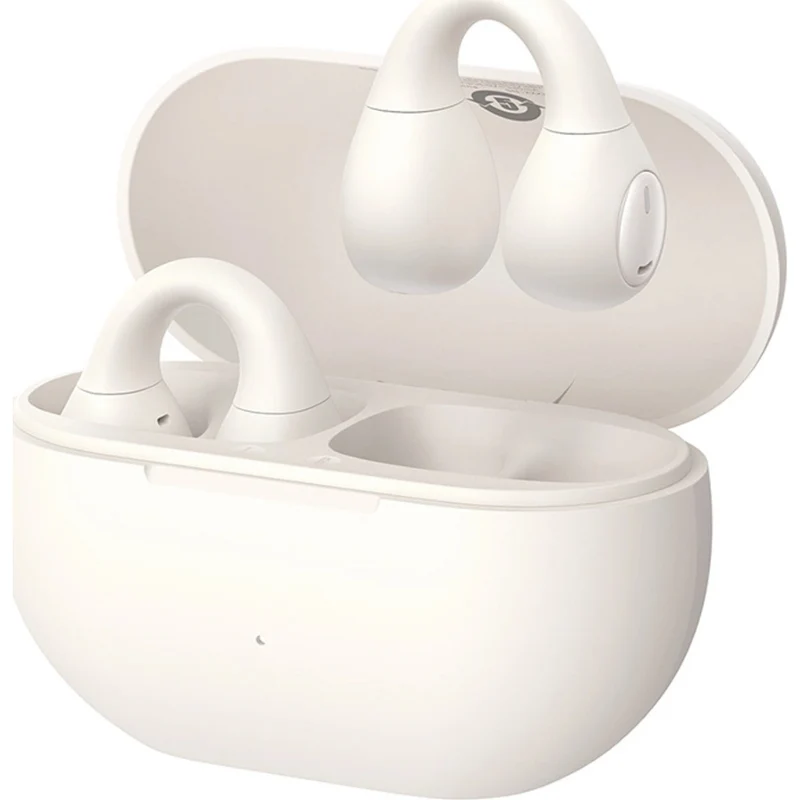 Baseus Bass Open Ear 15 Clip TWS Bluetooth 5.4 drahtloser In-Ear-Kopfhörer, Weiß