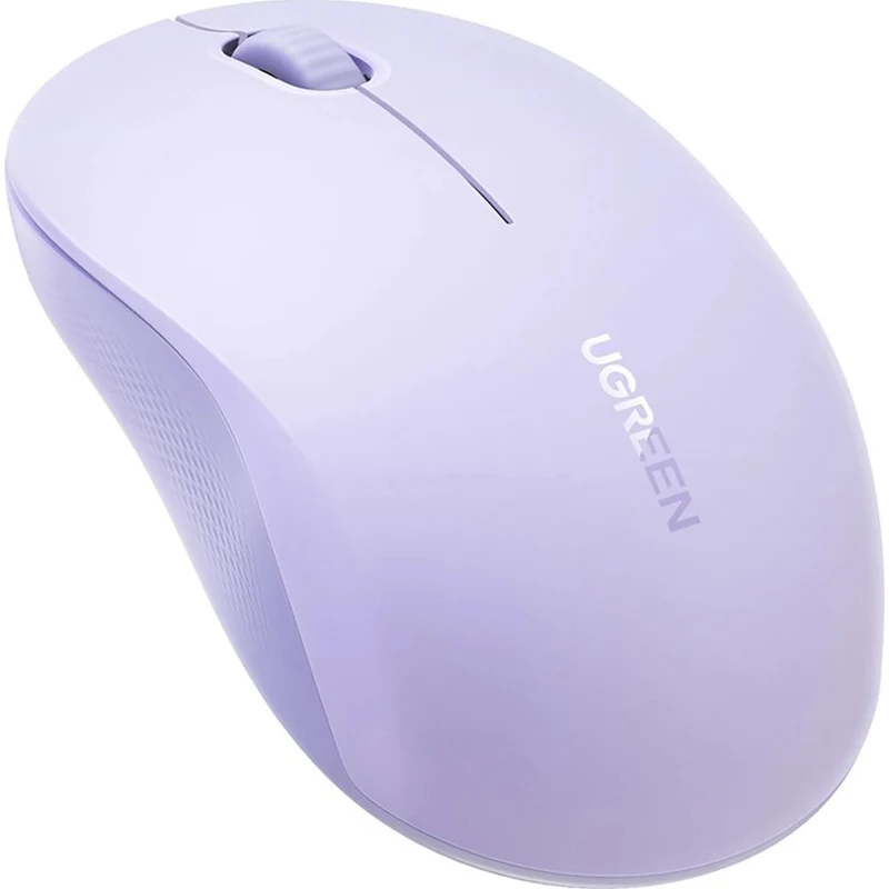 Kabellose Maus, Bluetooth 5.4, 2.4 GHz USB-A, 4000 DPI, Ugreen M331, Violett