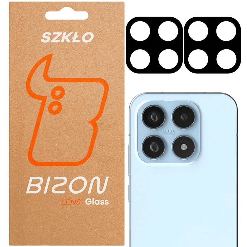 Gehärtetes Glas für die Kamera für Xiaomi 17, Bizon Glass Lens, 2 Stück