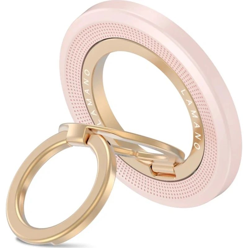 Magnetischer Fingerhalter, Tech-Protect MMR700 Magnetic MagSafe Ring, Telefonhaler, Rosa-Golden