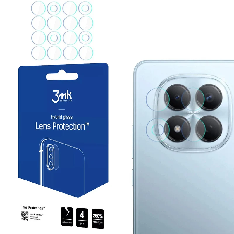 Objektivschutz für Xiaomi Redmi Note 15 Pro 4G / Redmi Note 15 Pro 5G / Redmi Note 15 Pro Plus 5G, 3mk Lens Protection, 4 Sätze