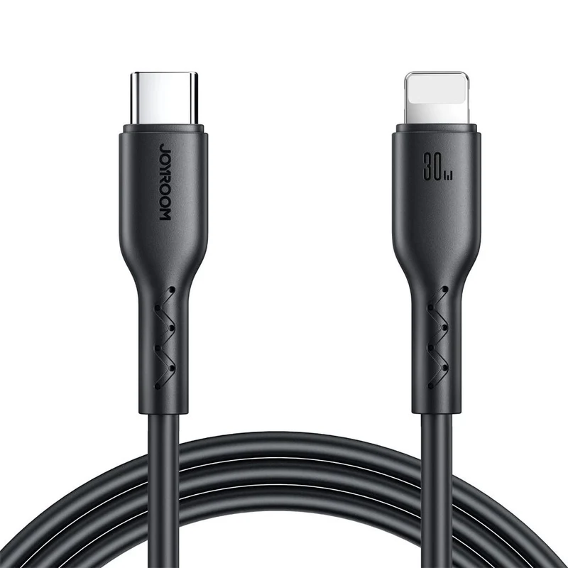 Ladekabel / Datenkabel USB-C zu Lightning, Joyroom Flash-Charge, 30W PD, 1m, Schwarz