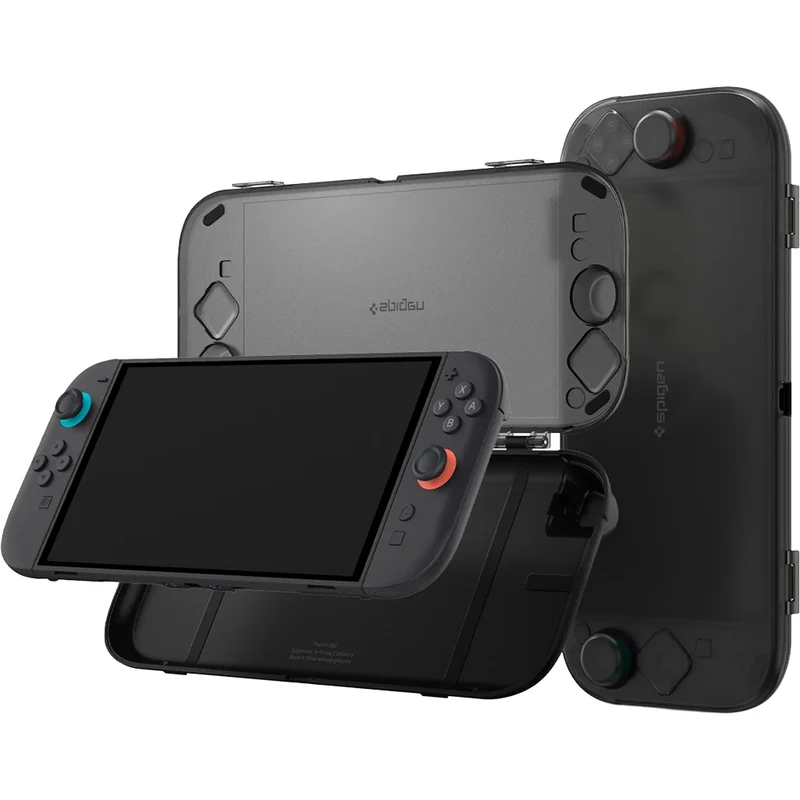 Schutzhülle für Nintendo Switch 2, Spigen Thin Fit 360, Schwarz Rauch