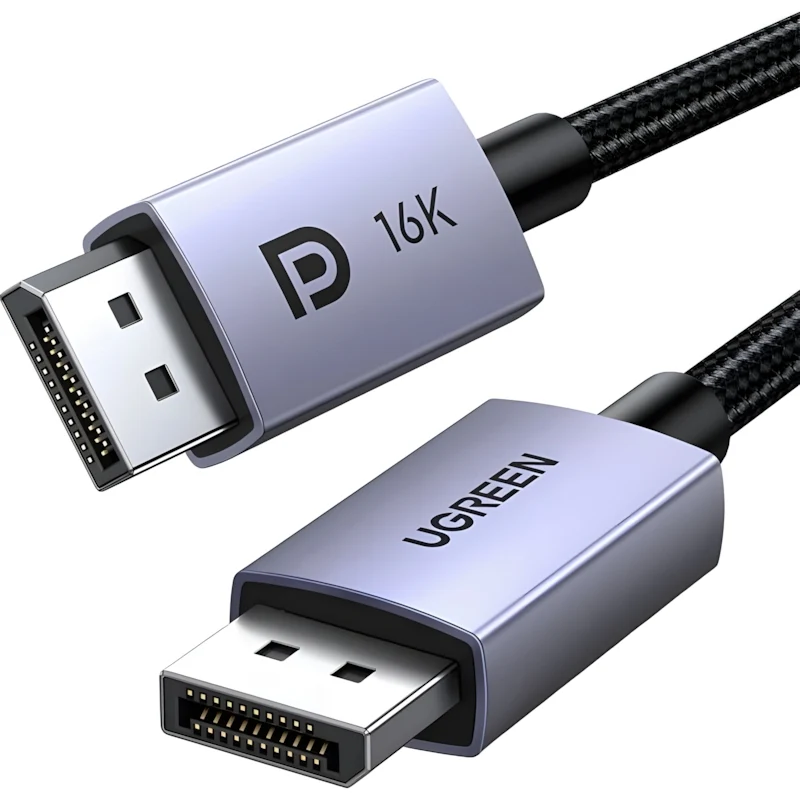 Kabel DisplayPort 2.1, 16K / 60Hz, 80Gbps, 2 m, Ugreen DP118, Grau