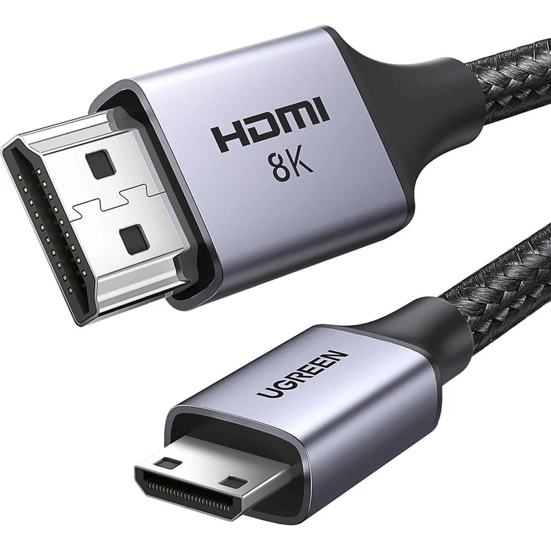 Kabel mini HDMI zu HDMI, 8k, 1 m, Ugreen HD163, Grau