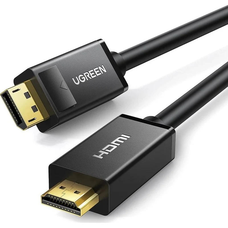 Unidirektionales Kabel DisplayPort zu HDMI, 4K, UHD, 3 m, Ugreen DP101, Schwarz