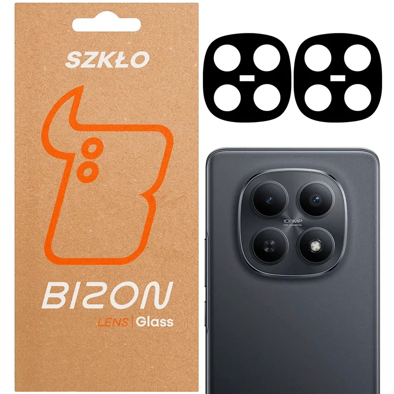 Gehärtetes Glas für die Kamera für Xiaomi Redmi Note 15 5G / POCO M8 5G, Bizon Glass Lens, 2 Stück
