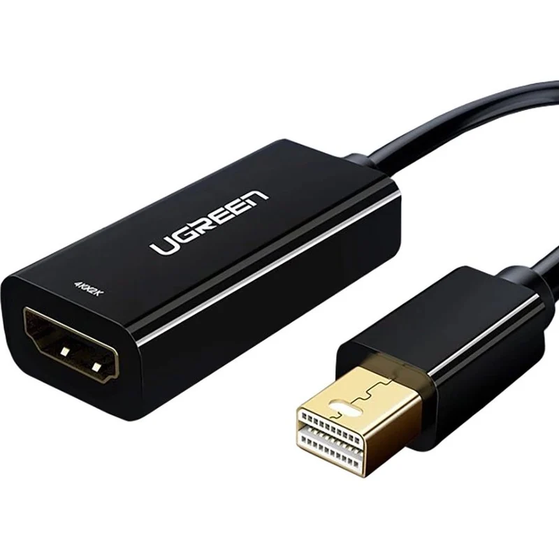 Adapter Mini DisplayPort Thunderbolt 2.0 (Stecker) zu HDMI (Buchse), 0,25 m, Ugreen MD112, Schwarz