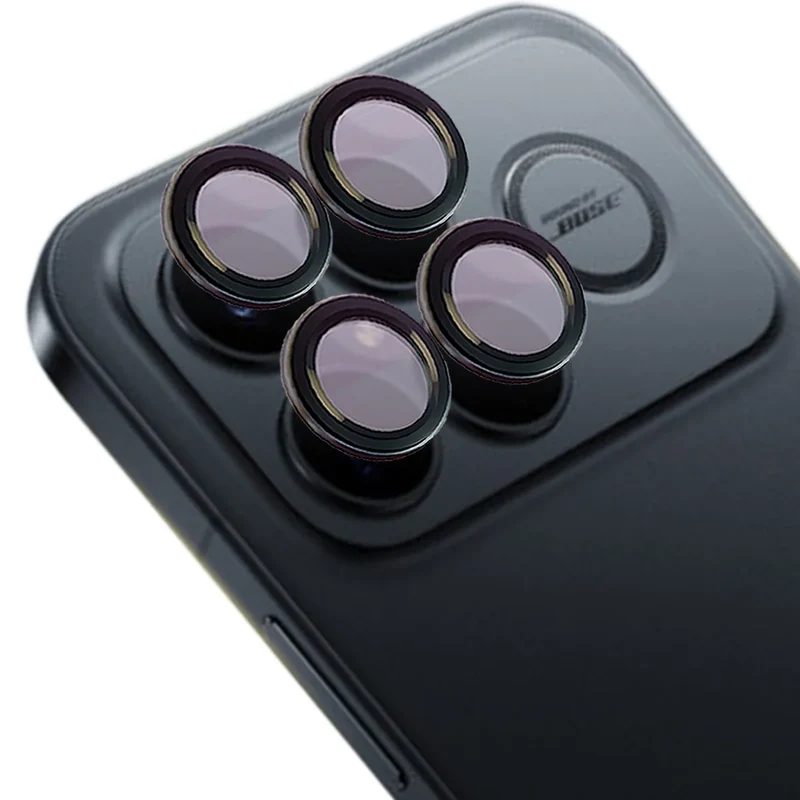 Glas für die Kamera für Xiaomi POCO F8 Ultra, Bizon Glass Snap Lens, 1 Set, Schwarzer Rahmen
