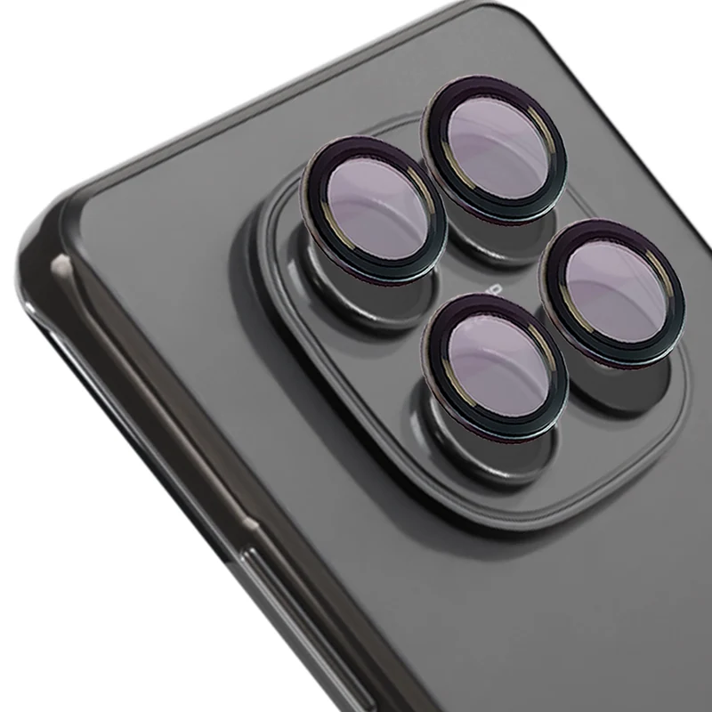 Glas für die Kamera für Xiaomi Redmi Note 15 5G / 14 4G / POCO M8 5G, Bizon Glass Snap Lens, 1 Set, Schwarzer Rahmen