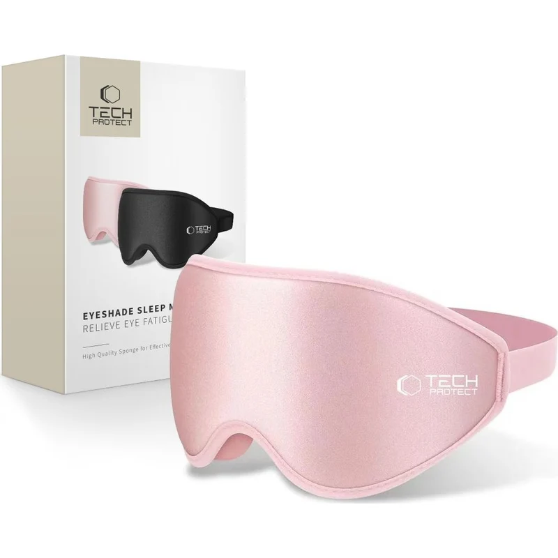 Augenmaske ohne Druck, Tech-Protect Eyeshade Sleep, Rosa