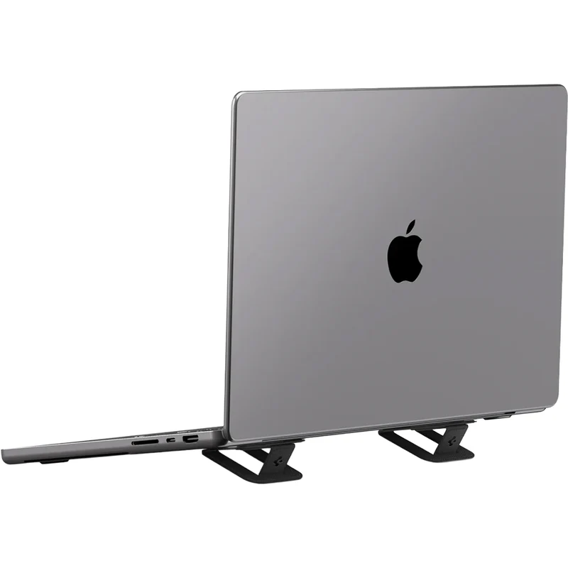 Höhenverstellbarer Ständer für Laptop und Tablet, Spigen Slimfold LD201-S2, Schwarz