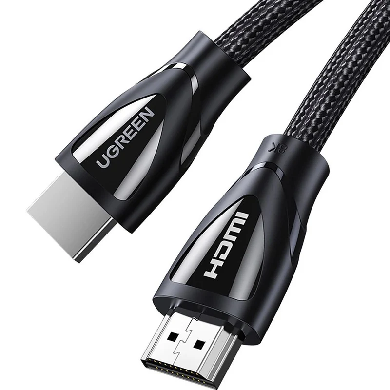 Nylon Kabel Ugreen HD140 HDMI 2.1, 8K / 60Hz, 1 m, Schwarz