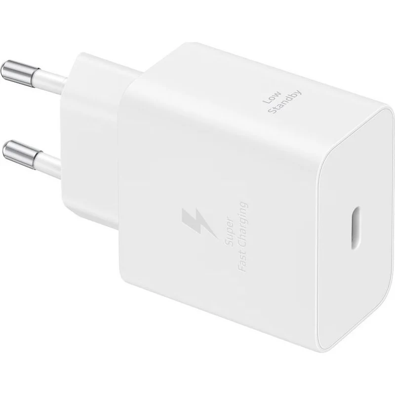 Wandladegerät GaN USB-C 45W, PD, PPS, Samsung Power Adapter, Weiß