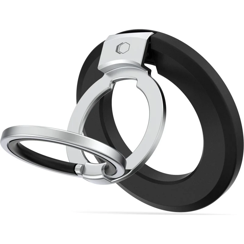 Magnetischer Fingerhalter, Tech-Protect MMR500 Magnetic MagSafe Ring, Telefonhaler, Schwarz