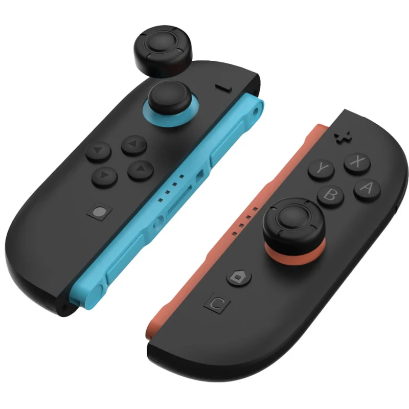 Joystickkappen für Nintendo Switch 2, YAXO Thumbstick Set, Schwarz