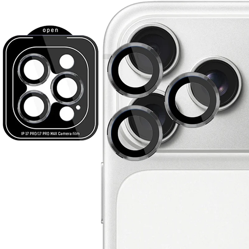 Objektivschutz für iPhone 17 Pro Max / 17 Pro, 3mk Lens Protection Pro, Grau