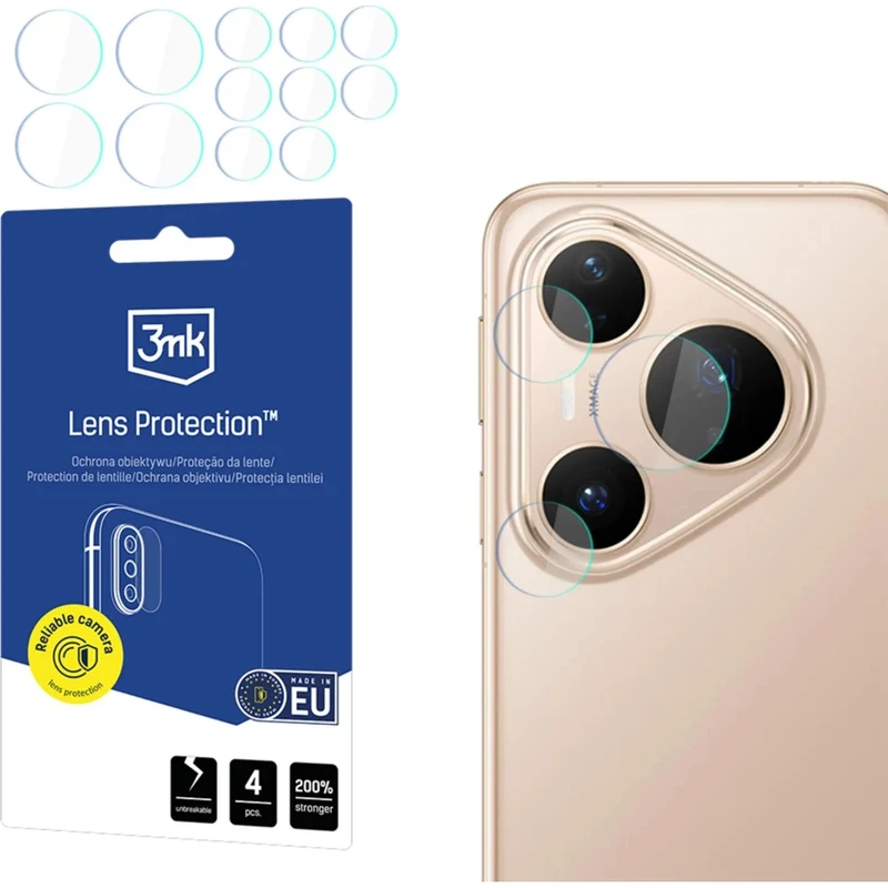 Objektivschutz für Huawei Pura 80 Pro, 3mk Lens Protection, 4 Sätze