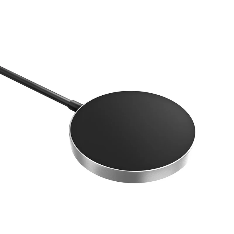 Induktionsladegerät Samsung Single Pad, 15W Qi2, kompatibel mit MagSafe, Universal, Schwarz-Silber