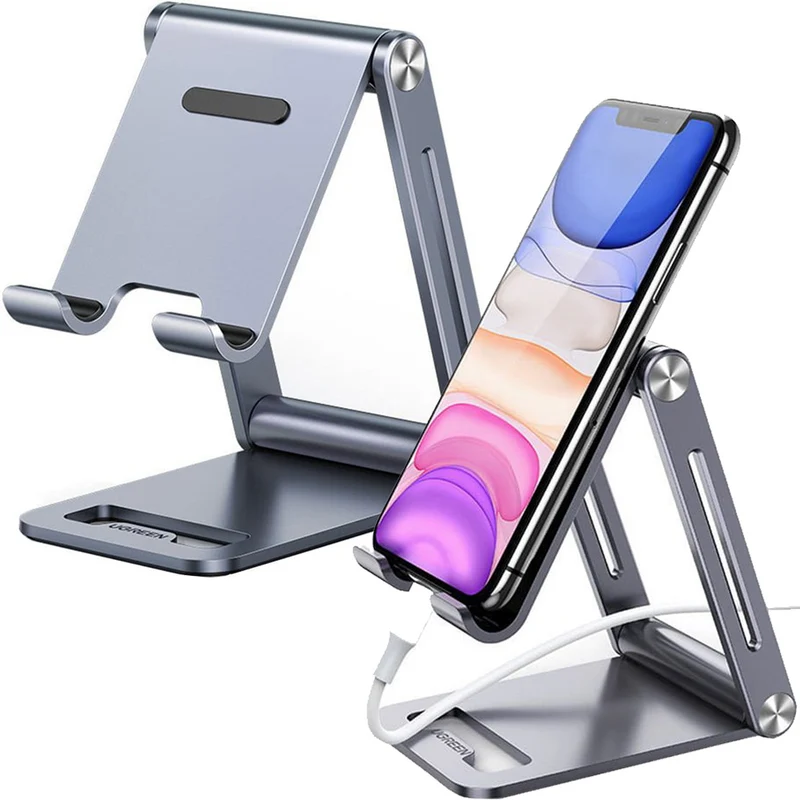 Halterung, Ständer, Schreibtischständer für Telefon / Tablet, Ugreen, Grau