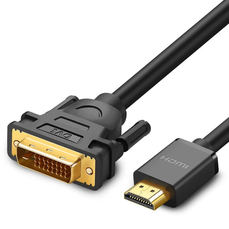 Kabel Ugreen bidirektionales Kabel HDMI - DVI, 1m, Schwarz