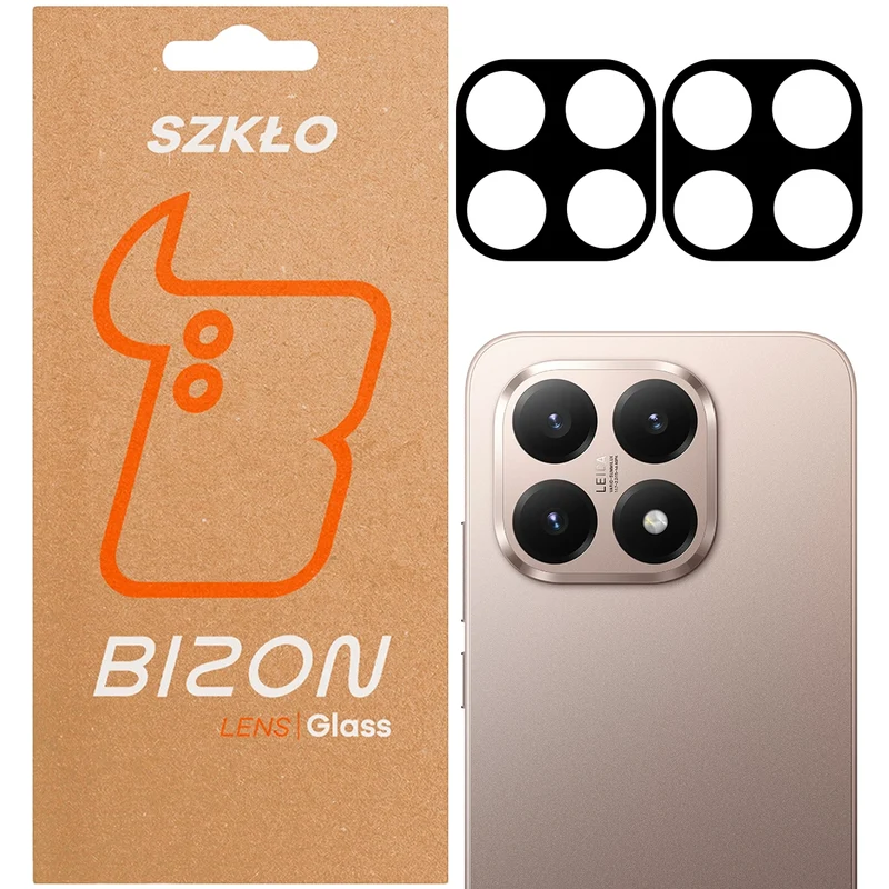 Gehärtetes Glas für die Kamera für Xiaomi 15T, Bizon Glass Lens, 2 Stück