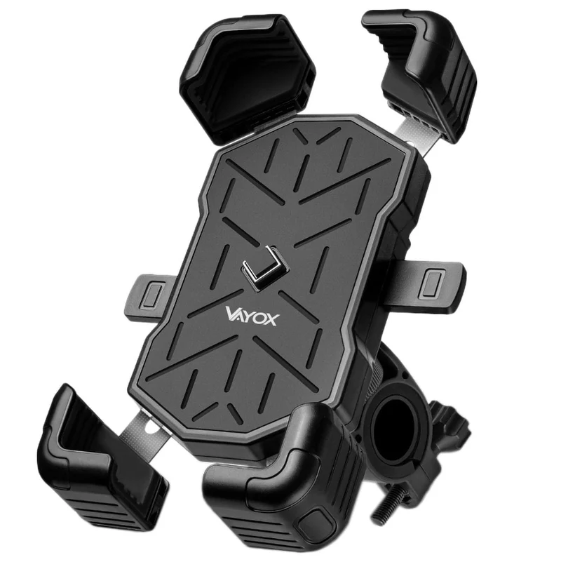 Fahrrad-/Motorradhalterung für Handy am Lenker, Vayox VA0344, Schwarz