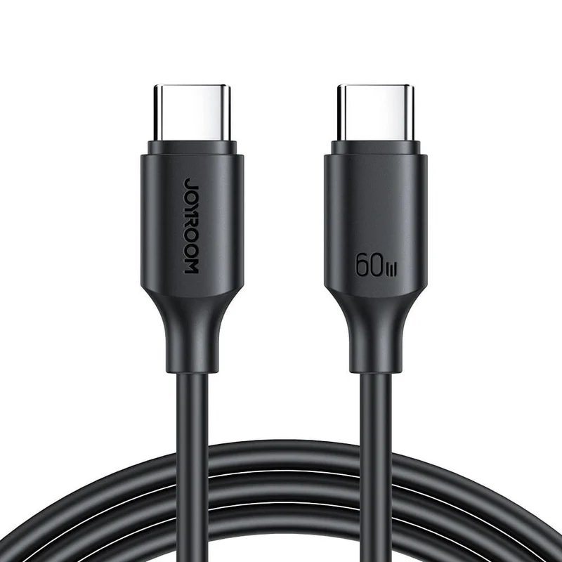 Ladekabel / Datenkabel USB-C zu USB-C, Joyroom Long Lasting, 60W, 3A, 1m, Schwarz