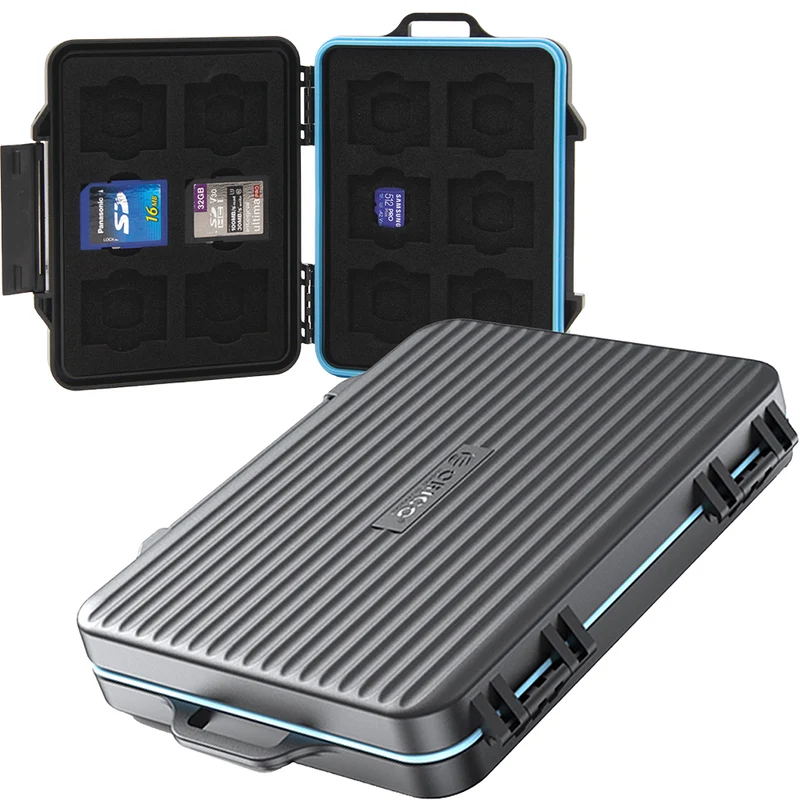 Speicherkarten Etui für 12x MicroSD, 12x SD, Orico Storage Case PHCD, Schwarz