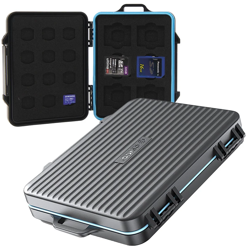 Speicherkarten Etui für 18x MicroSD, 6x SD, Orico Storage Case PHCD, Schwarz