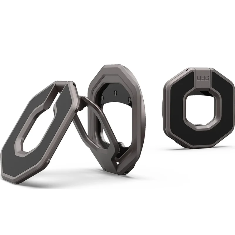 Magnetischer Fingerhalter UAG Monarch Dual Magnetic Ring Stand für MagSafe, Metallgrau