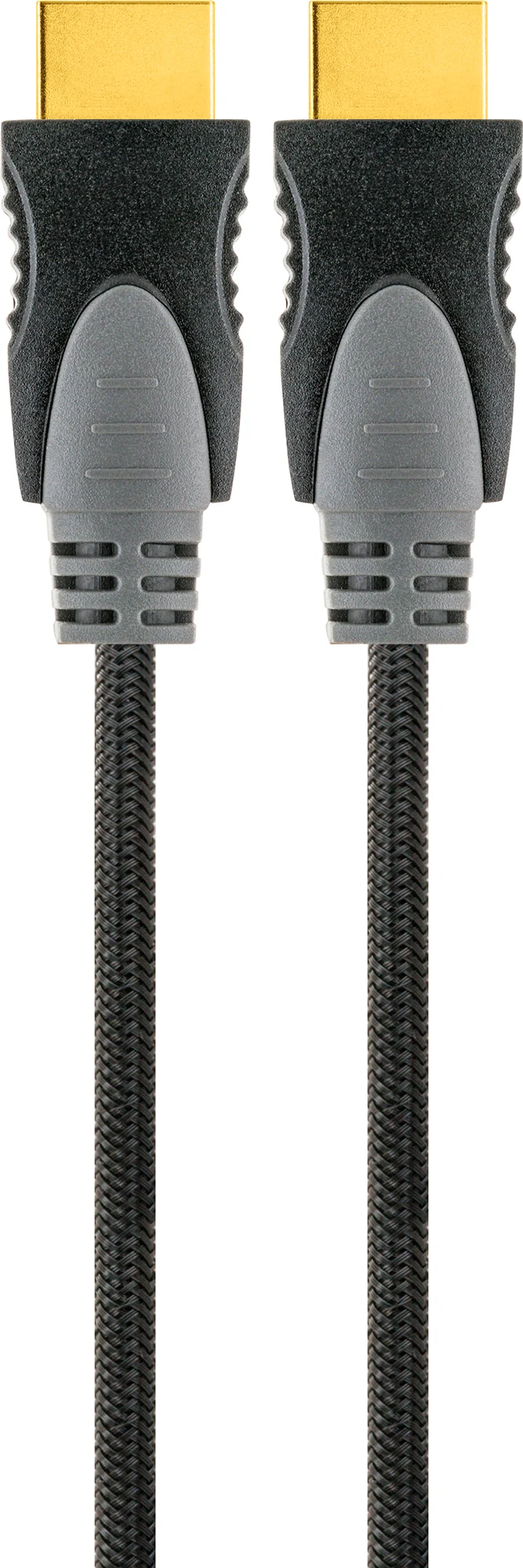 HDMI®-Kabel mit Ethernet 18 Gbit/s schwarz/grau 1,5 m