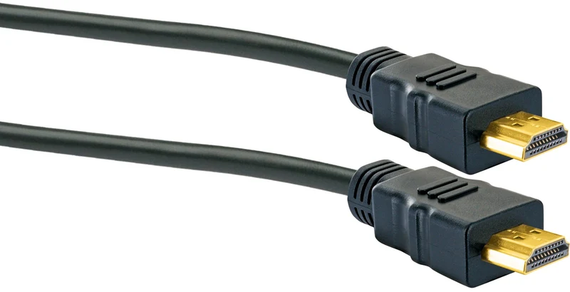 HDMI®-Kabel mit Ethernet 18 Gbits/s schwarz/gold 1,5/3 m