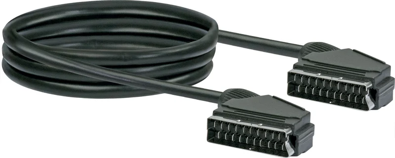 SCART Anschlusskabel Ø 6,8 mm 1,5/2 m schwarz