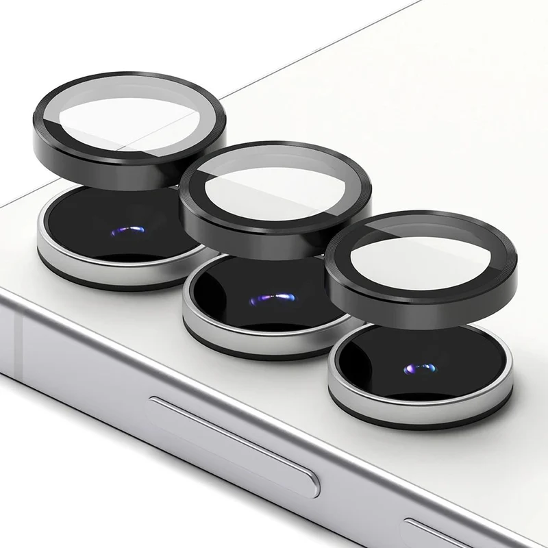 Kameraschutz für Galaxy S25 FE, Ringke Camera Lens Frame Glass, 2-Pack, Schwarz und Transparent